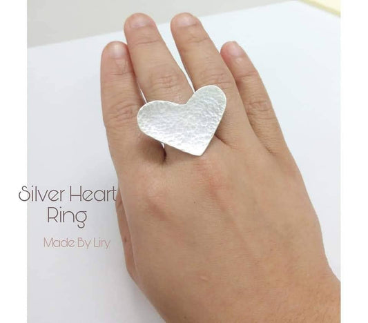 Silver Heart Ring