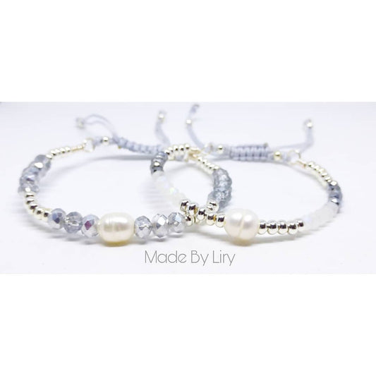 Silver Pearls Bracelets