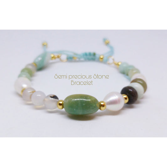 Amazonite Semi Precious Stone Bracelet