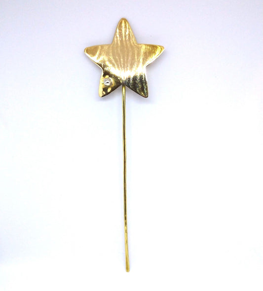 Brass Star Hair Pin