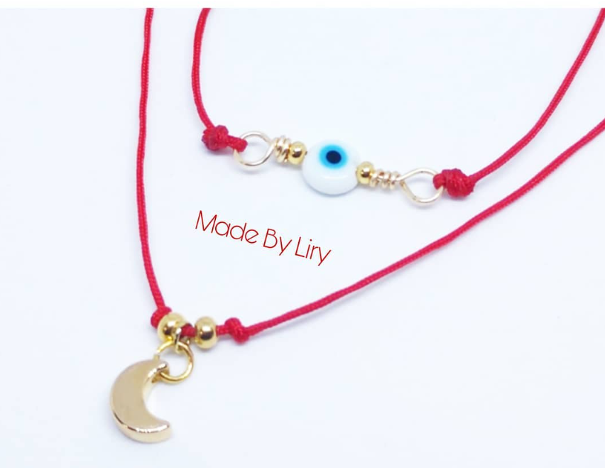 Protection Eye & Moon Necklace