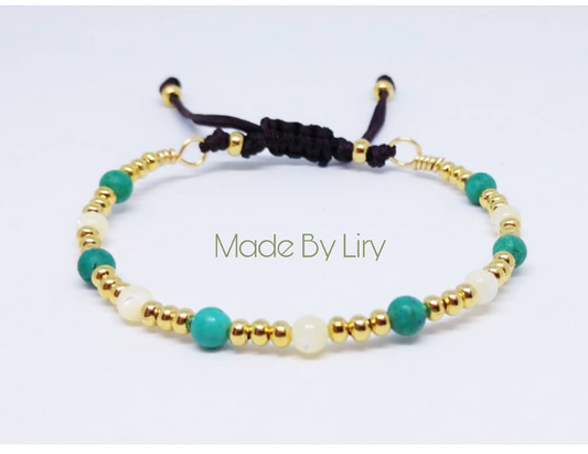 Turquoise & Nacre Bracelet